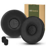 Geekria Comfort Protein Leather Replacement Ear Pads Compatible with Jabra Biz 2400 II, Plantronics T110 Headphones Ear Cushions, Headset Earpads, Ear Cups Cover Repair Parts