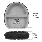 Geekria Shield Case Compatible with Sony WH-CH720N, WH-1000XM6, WH-1000XM5, WH-ULT900N Headphones, Replacement Protective Hard Shell Travel Carrying Bag with Cable Storage (SeaShell Black)