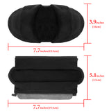 Geekria Large Hook and Loop Headband Cover and Pad Set (Fits 3.5-4.5 cm Headbands), Compatible with Corsair HS80, JBL Quantum 800, Logitech GPRO X, Razer Kraken Pro (Velour/ Black)