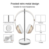 Geekria Acrylic Acrylic Aluminum Headphones Stand for On-Ear Headphones, Gaming Headset Holder, Desk Display Hanger Compatible with Bose QC25, QC15, AE2, AKG, Parrot Zik (Clear)