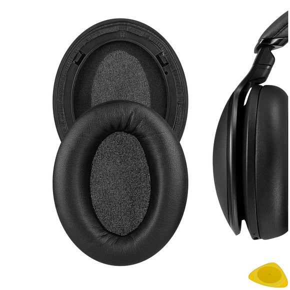 Geekria QuickFit Replacement Ear Pads for Panasonic RP-HD600N HD605N HD805N Headphones Ear Cushions, Headset Earpads, Ear Cups Cover Repair Parts (Black)