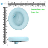 Geekria QuickFit Replacement Ear Pads Compatible with Anker Soundcore Space One Headphones, Repair Parts (Sky Blue)