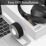 Geekria Headphones Headband Repair Wrap, Headset Head Cover Compatible with Sony WH-1000XM5, Skullcandy Crusher ANC, Soundcore Life Q20, Easy DIY Installation (Black/ 2 Pcs)