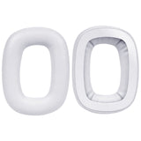 Geekria QuickFit Replacement Ear Pads for Logitech G Astro A30 Headphones Ear Cushions, Headset Earpads, Ear Cups Cover Repair Parts (White)