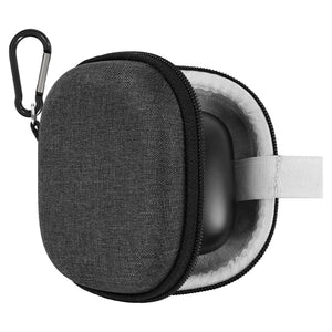 Geekria Shield Earbuds Case Compatible with Beats Powerbeats Pro 2 True Wireless Earbuds, Replacement Protective Hard Shell Travel Carrying Bag with Cable Storage, Waterproof Portable (Grey)