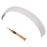 Geekria Plastic Headband Pad Compatible with Beats Solo 4 Headphones, Replacement Band Repair Part (White)