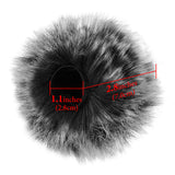 Geekria for Creators Furry Windscreen Compatible with ZOOM H1 Essential Recorder, Mic DeadCat Muff, Windbuster, Fluff Cover, Portable Digital Recorder (Grey / 2 Pack)