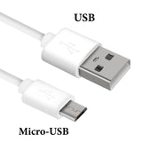 Geekria Micro-USB Headphones Short Charger Cable Compatible with Headphones, Android Phones, Tablets, USB to Micro-USB Replacement Power Charging Cord (1ft / 30cm)