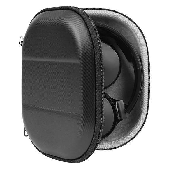 Geekria Shield Headphones Case Compatible with Skullcandy CrusherANC2, CrusherANC, CrusherEvo, HeshANC, HeshEvo, Riff2 Case, Replacement Hard Shell Travel Carrying Bag with Cable Storage (Black)