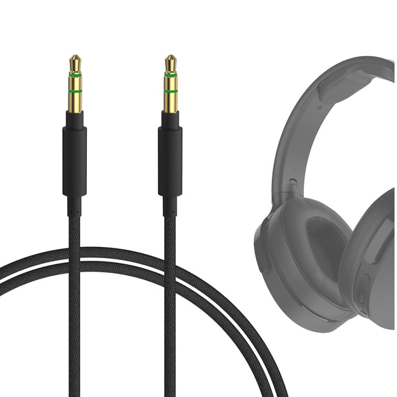 Geekria Audio Cable Compatible with Skullcandy Crusher Evo, Hesh ANC, Hesh Evo, Crusher ANC 2, Riff 2 Headphones Cable, 1/8