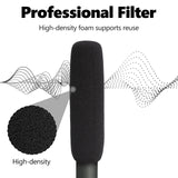 Geekria for Creators Foam Windscreen for 3/4'' Diameter Microphones, Antipop Foam Cover, Mic Wind Cover, Sponge Foam Filter Compatible with Audio-Technica AT897, BOYA BY-BM6060 (6 Inch / 2 Pack)