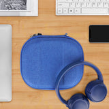 Geekria Shield Headphones Case Compatible withJBL Tune 660BTNC, TUNE 700BT, Tune 510BT, Tune 570BT, Live 460NC Case, Replacement Hard Shell Travel Carrying Bag with Cable Storage (Blue)