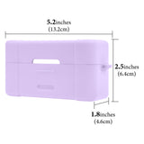 Geekria for Creators Microphone Case Cover Compatible with DJI Mic 2 Charging Case, Mic Silicone Protective Case Skin, Soft Microphone Travel Charging Case Sleeve (Purple)