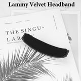 Geekria Lammy Velvet Headband Pad Compatible with Bose QuietComfort 35II Gaming, QC35II/ QC35/ QC45/ QC SE Headphones, Replacement Band Repair Part (Black)