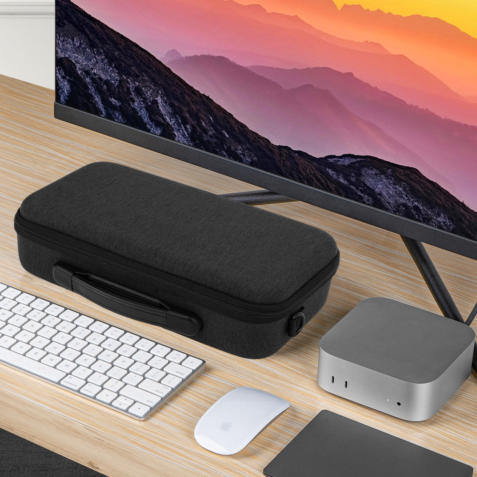Geekria Desktop Computer Hard Shell Travel Carrying Case, Compatible w