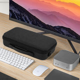 Geekria Desktop Computer Hard Shell Travel Carrying Case, Compatible with Apple 2024 Mac Mini M4 / Mini M4 Pro, Fit for Magic Keyboard, Mouse, Trackpad and Accessories (Dark Gray)