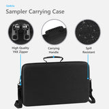 Geekria Hard Shell Travel Case Compatible with Akai Professional MPC Sample, With Headphone Storage Design (swiveling earcups headphone), Audio Sampler Carrying Bag (Dark Grey)