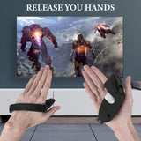 Geekria Touch Controller Grip Cover Compatible with Meta Quest 3, VR Anti-Throw Handle Grip Silicone Sleeve, Controller Grips with Battery Opening Protector, Upgraded Knuckle Straps Protector
