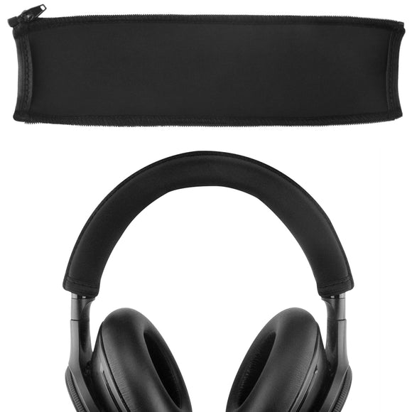 Geekria Flex Fabric Headband Cover Compatible with Plantronics BackBeat PRO, PRO+, PRO 2, Wireless Noise Canceling Headphones, Head Cushion Pad Protector,Sweat Cover, Easy DIY Installation (Black)