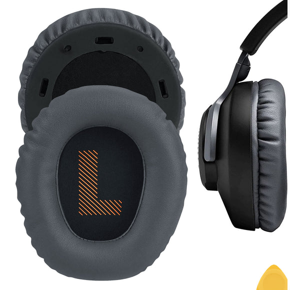 Geekria QuickFit Replacement Ear Pads for JBL Quantum 100, Q 100 Headphones Ear Cushions, Headset Earpads, Ear Cups Cover Repair Parts (Dark Grey)