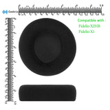 Geekria Comfort Velour Replacement Ear Pads for Philips Fidelio X2HR, X1 Headphones Ear Cushions, Headset Earpads, Ear Cups Cover Repair Parts (Black)