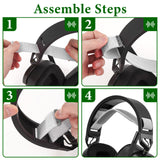 Geekria Flex Fabric Headband Pad Compatible with Corsair HS80 RGB, HS80 MAX, Headphones Replacement Band, Repair Part (White)