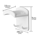 Geekria Gaming Headset Headphone Hook Holder, Headphone Wall Mount Headset Holder, Headsets Hanger Compatible with Bose, SONY, Sennheiser, ATH, AKG, JBL, Beats (White)