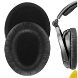 Geekria QuickFit Leatherette Replacement Ear Pads for Sennheiser PXC350, HD380, PC350, PC350 SE, PXE350, HME95, HMEC250, HD380 PRO Headphones Ear Cushions, Ear Cups Cover Repair Parts (Black)