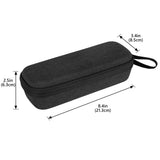 Geekria Carrying Case Compatible with DJI Osmo Pocket 4, Portable Shockproof Hard Shell Protective Storage Bag, Travel Organizer for Charger, Cable, SD Card and Accessories (Dark Grey)