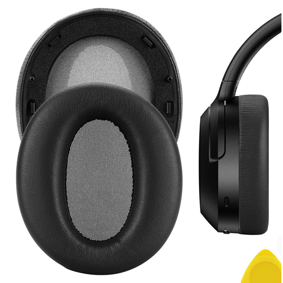 Geekria QuickFit Replacement Ear Pads for Edifier W820NB Headphones Ear Cushions, Headset Earpads, Ear Cups Cover Repair Parts (Black)