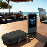 Geekria Hard Shell Travel Case, Compatible with GL.iNet GL-E5800NA MUDI 7 Travel Router Carrying Bag (Dark Gray)