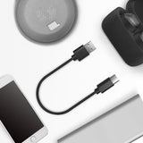 Geekria USB Earbuds Short Charger Cable Compatible with Jabra Elite 10 Gen 2, Elite10, Elite 8, Elite Active 75t, Elite 7 Pro Charger, USB to USB-C Replacement Power Charging Cord (1ft/30cm 2Pack)