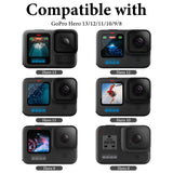 Geekria for Creators Camera Mic Wind Muff Compatible with GoPro Hero 13, 12, 11, 10, 9, 8 Action Camera, Dead Cat Windscreen Microphone Cover for Hero Series (Black)