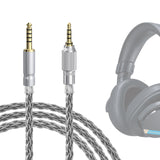 Geekria Apollo Silver-Plated Upgrade 4.4mm to 3.5mm Audio Cable Compatible with Sony MDR-MV1 MDR-M1 MDR-M1ST Headphones Replacement Cord With Threaded Knob Locking Device (4.9ft / 1.5m)