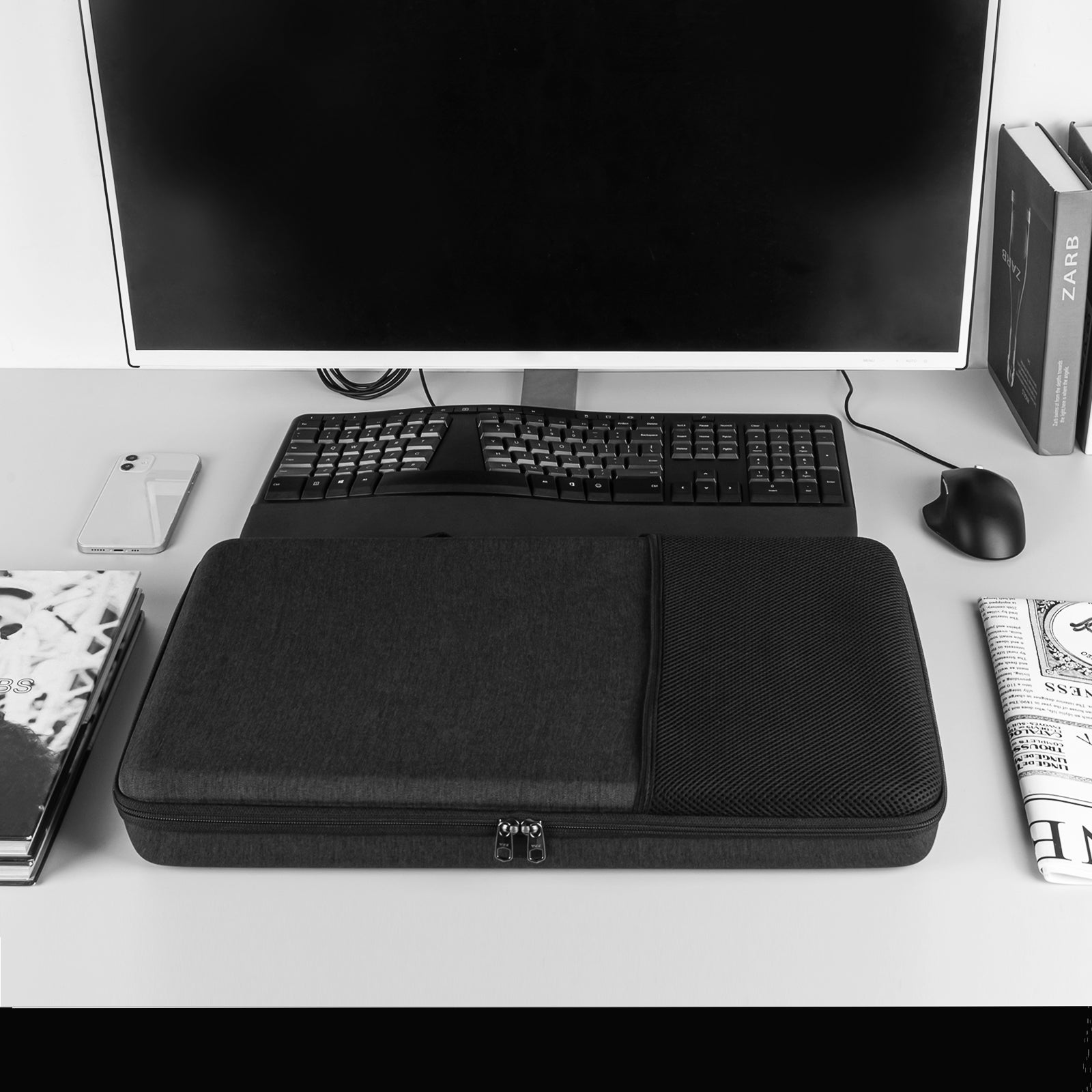 GEEKRIA Hard Shell reisdraagtas, EVA beschermende tas compatibel