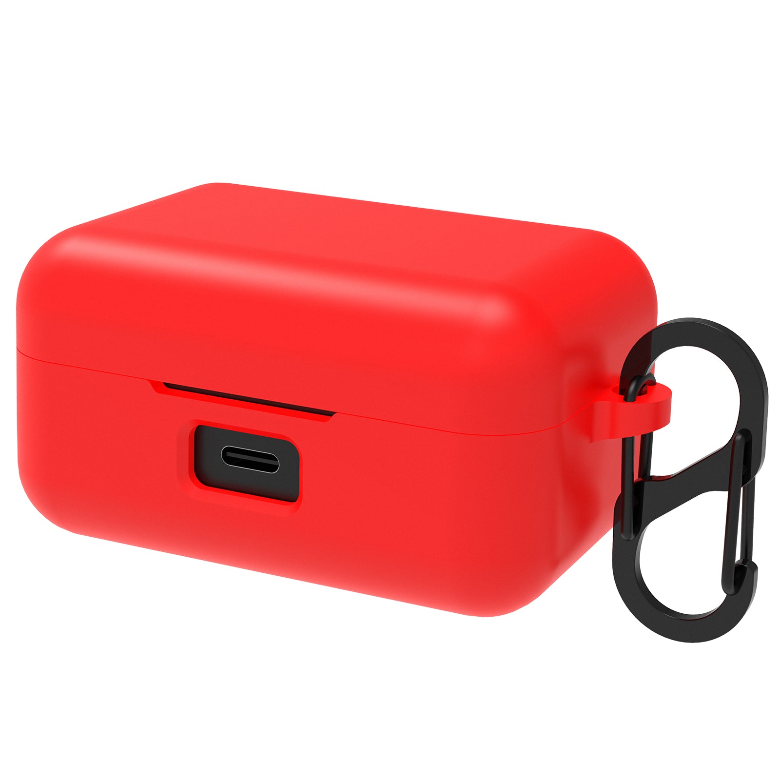 For Xiaomi Redmi Buds 5 Pro Silicone Case Bluetooth Headset Sleeve Earphone  Cover with Buckle - Red Wholesale