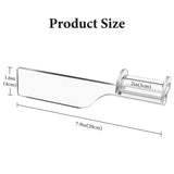 Geekria for Creators Acrylic Headphone Holder for Monitor, No-Drill Adhesive Headset Hook for Curved and Flat-Screen Monitors, Space-Saving Organizer for Gaming Desk and Home Office, Clear