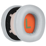 Geekria QuickFit Replacement Ear Pads for JBL JR460 Headphones Ear Cushions, Headset Earpads, Ear Cups Cover Repair Parts (Grey Orange)