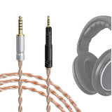 Geekria Apollo Silver-Plated Upgrade 4.4mm to 2.5mm Audio Cable Compatible with Sennheiser HD620S HD599 HD598 HD560S HD400PRO HD579 HD569 HD550 HD505, Replacement Cord (4.9 ft/1.5 m)