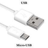 Geekria Micro Sport Earphones Short Charger Cable, Compatible with Lg HBS-F110, HBS-A100, Jabra HALO SMART, Elite, Micro-USB Replacement Power Charging Cord (1 ft / 30 cm)