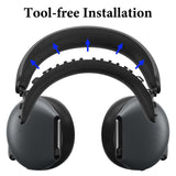 Geekria Headband Pad Compatible with Alienware AW920 Headphones Replacement Band, Headset Repair Part (Black )