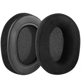 Geekria Comfort Micro Suede Replacement Ear Pads for Audio-Technica ATH M50, M50X, M60X, M50S, M50cwh, M50xBT2, M45, M35, M30, M20 Headphones Ear Cushions, Headset Earpads (Black)