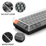 Geekria 65% Keyboard Dust Cover, Clear Acrylic Keyboard Cover for 68 Key Computer Mechanical Keyboard, Compatible with Keychron K7 Keyboard, Keychron K6, K6 Pro, RK ROYAL KLUDGE RK68