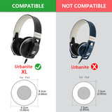 Geekria Comfort Velour Replacement Ear Pads for Sennheiser Urbanite XL Over-Ear Headphones Ear Cushions, Headset Earpads, Ear Cups Cover Repair Parts (Black)