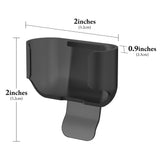 Geekria Ultra-Light Polycarbonate Belt Clip Earbuds Case Compatible with Apple AirPods 4, Hard Shell for Hiking, Outdoor Activities, Tight fixation (Black, 1 Pack, Single Case)