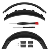Geekria Replacement Headband Compatible with Sony WH-1000XM4 Headphones, Headband Cushion Cover Repair Parts with Screwdriver & Hinge Clips (Black)
