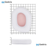 Geekria QuickFit Replacement Ear Pads for Logitech G733, G535, G335 Headphones Ear Cushions, Repair Parts (Grey+Pink)