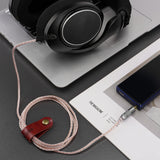 Geekria Apollo 2.5mm Replacement Audio Cable Compatible with Sennheiser HD620S HD599 HD598 HD505 HD550, Hi-Res Audiophile HiFi Headphones Upgrade Cord (4ft/1.2m)