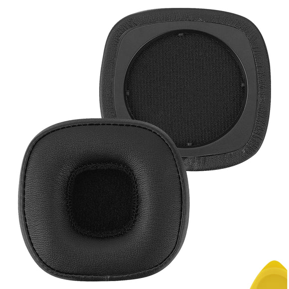 Geekria QuickFit Replacement Ear Pads for Marshall Major IV, Major 4 Headphones Ear Cushions, Headset Earpads, Ear Cups Cover Repair Parts (Black)