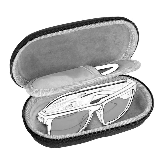 Geekria Shield Smart Glasses Case Compatible with Bose Frames Audio / Frames Tenor / Frames Soprano Bluetooth Sunglasses, Hard Shell Protective AR Glasses Carrying Case, Replacement Travel Bag